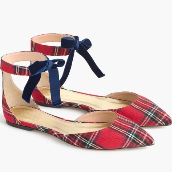 j crew plaid flats